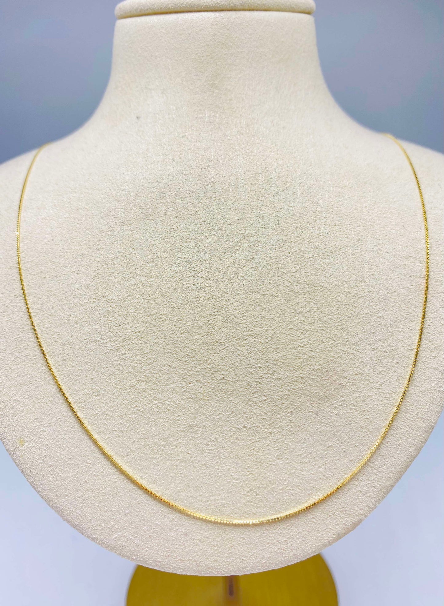Gold Cable Necklace Style - Collar De Oro Estilo Cable