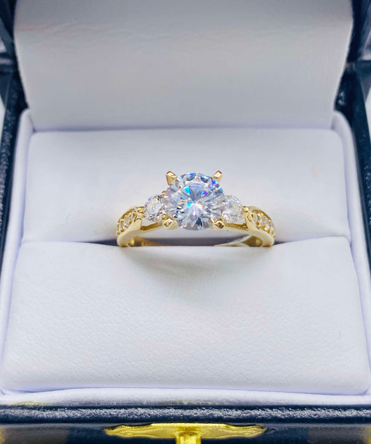 Gold Engagement Ring - Anillo De Oro De Compromiso