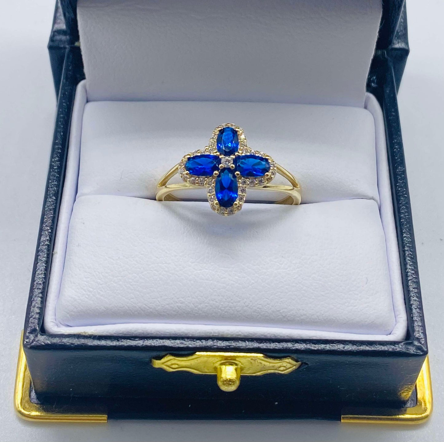 Gold Flower Ring - Anillo De Oro Flor