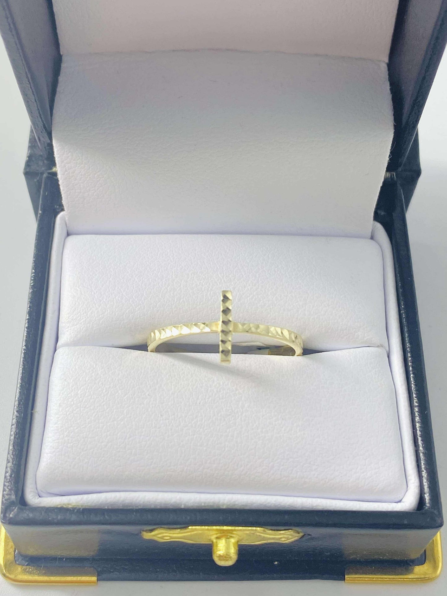 Gold Cross Ring  - Anillo De Oro De Cruz
