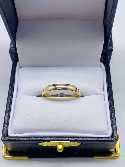 Gold Smooth Ring - Anillo De Oro Liso