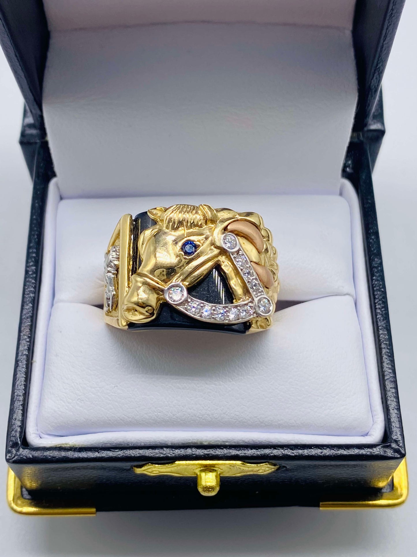 Gold Horse Ring - Anillo De Oro Caballo