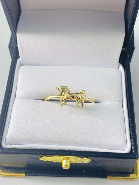 Gold Unicorn Ring  - Anillo De Oro De Unicornio