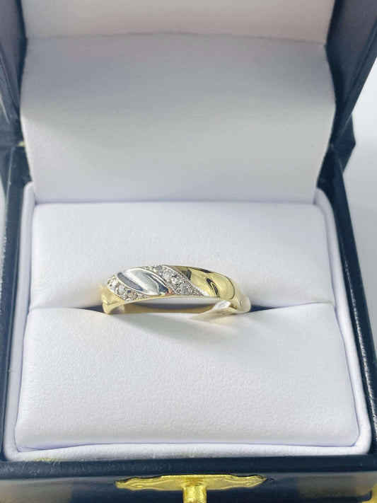 Gold Paved Cz Zirconia Ring  - Anillo De Oro Cz Zirconia