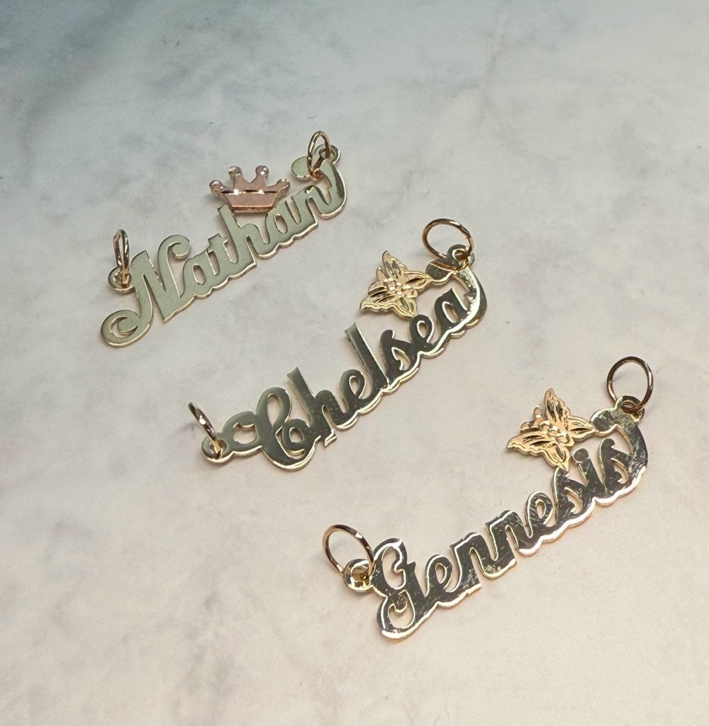 Personalized Pendants 14K GOLD - Dijes Personalizados 14K ORO