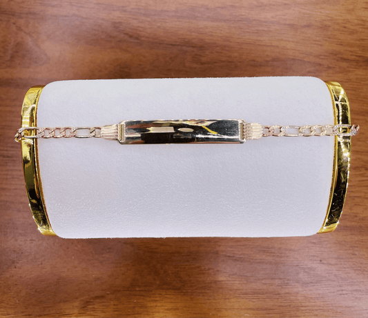 Women's 3-Gold Figaro Bracelet ID