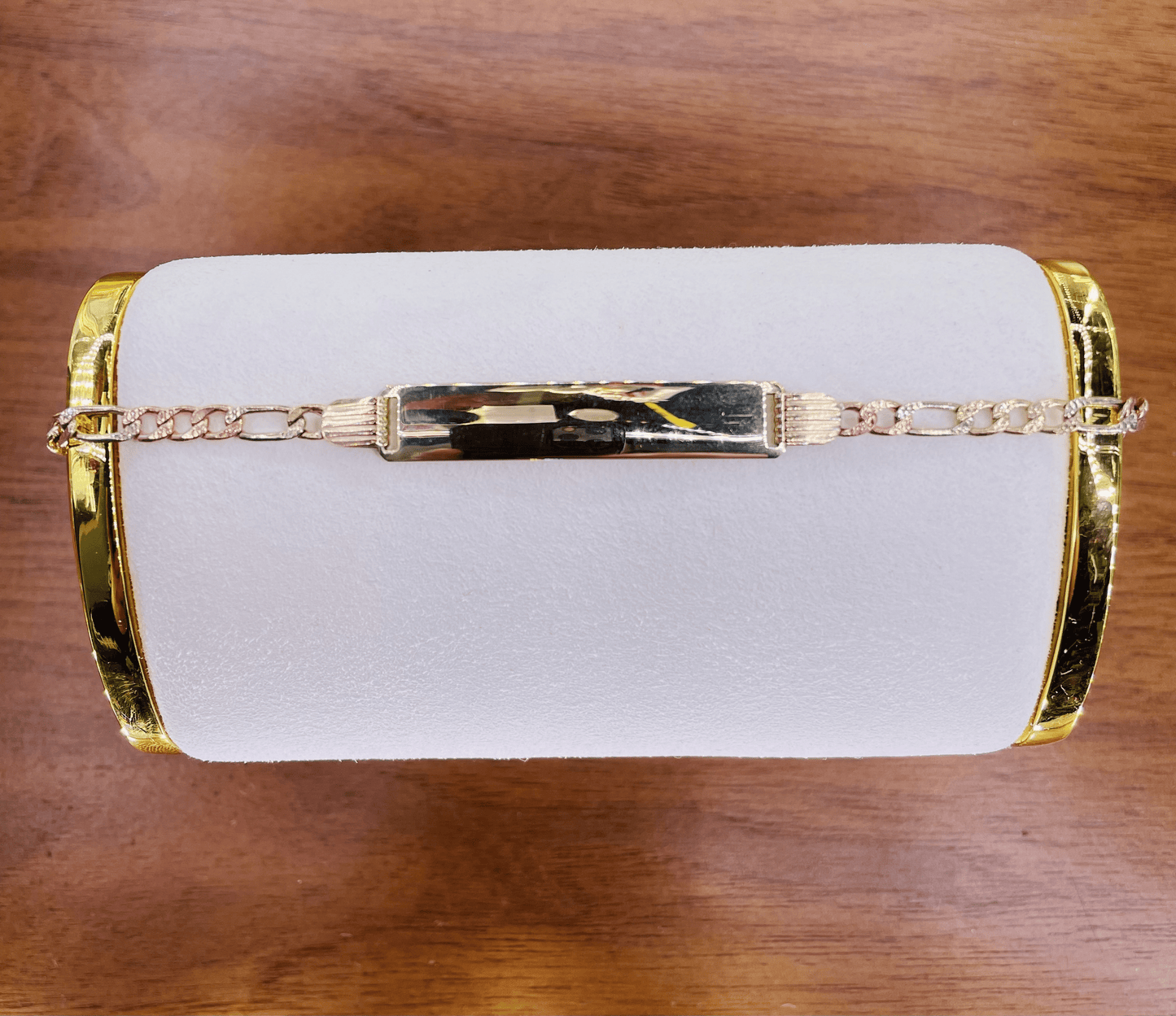 Women's 3-Gold Figaro Bracelet ID