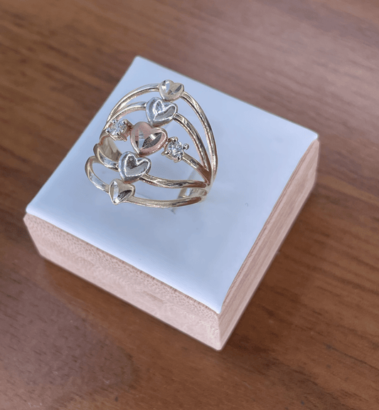 Women's 5-Heart Ring