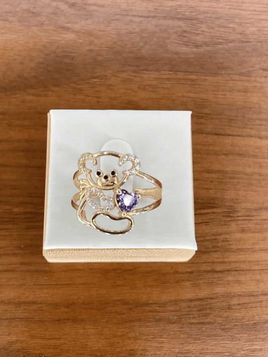 Women's Amethyst Koala Ring