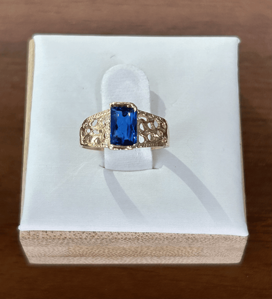 Kid's Blue Sapphire Ring