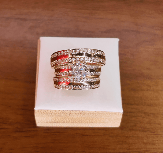 CZ Wedding Ring Set