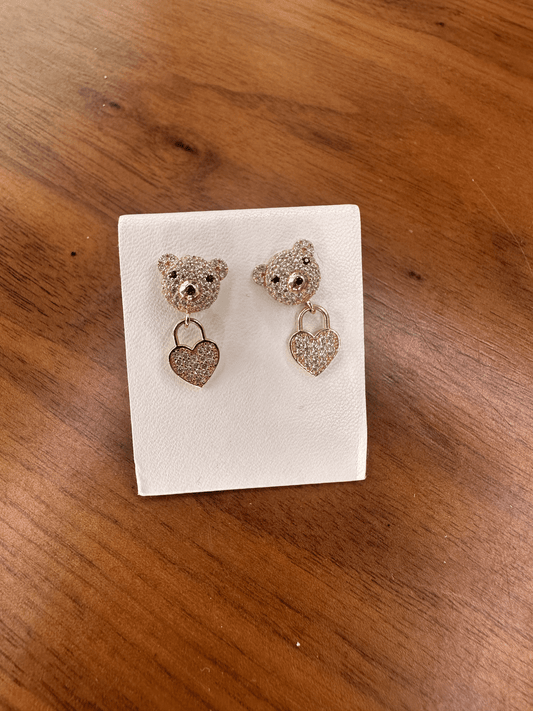 Bear-Heart Earrings