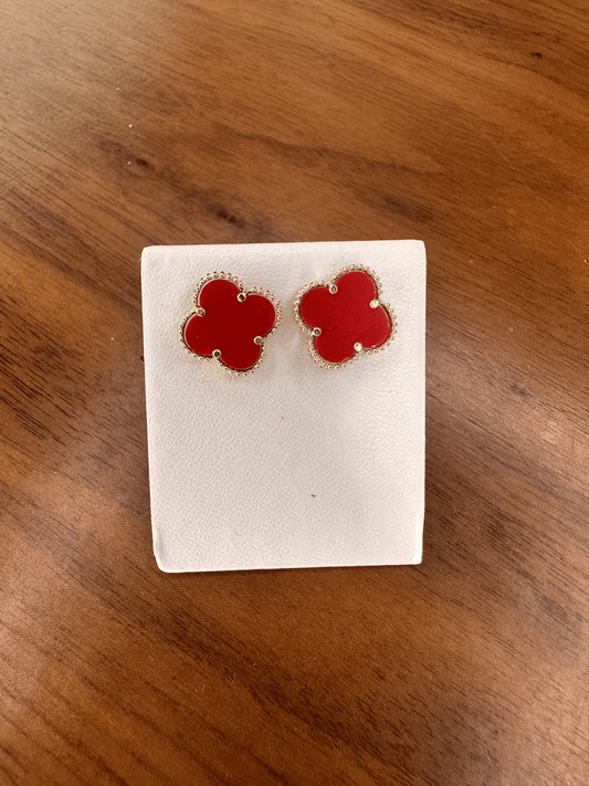 Red Clover Earrings