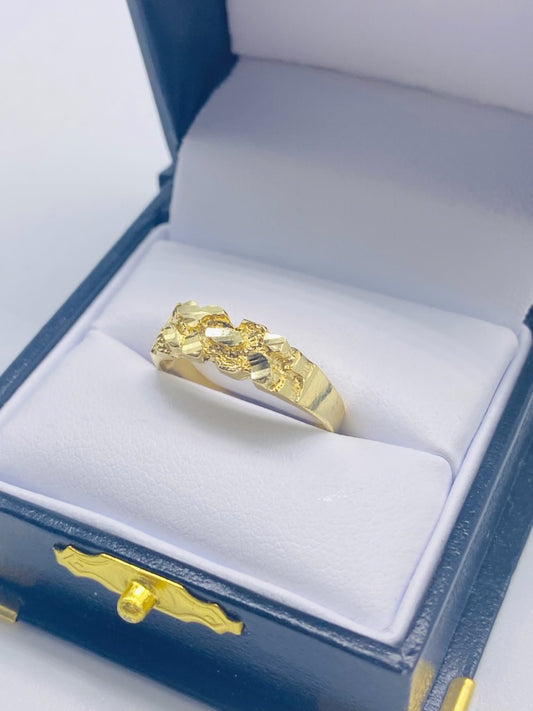 Gold Nugget Ring - Anillo De Oro Nugget