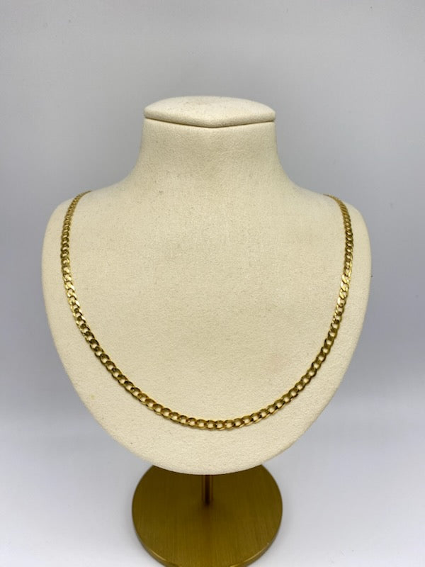 Gold Cubana Style Necklace - Collar De Oro Estilo Cubano