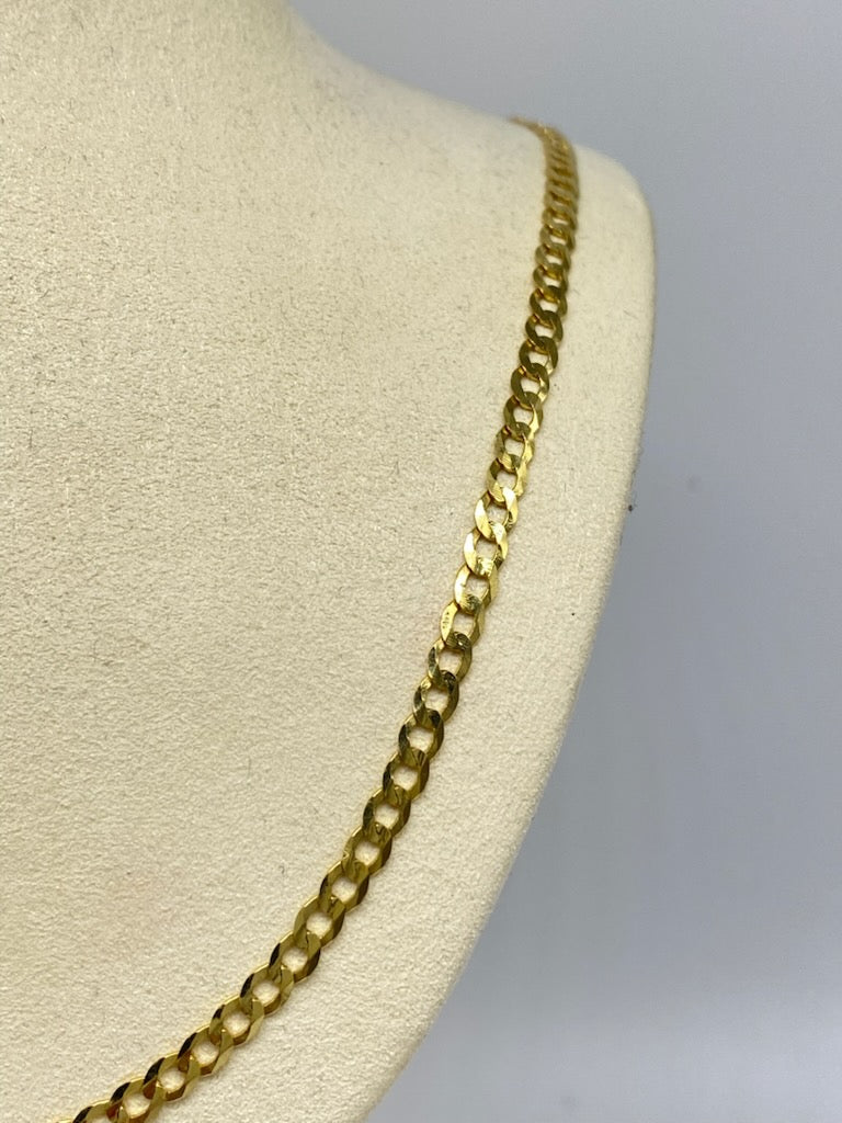 Gold Cubana Style Necklace - Collar De Oro Estilo Cubano