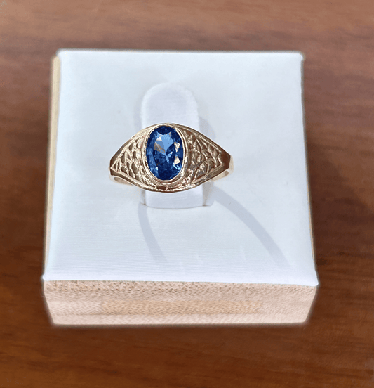 Kid's Blue Sapphire Ring