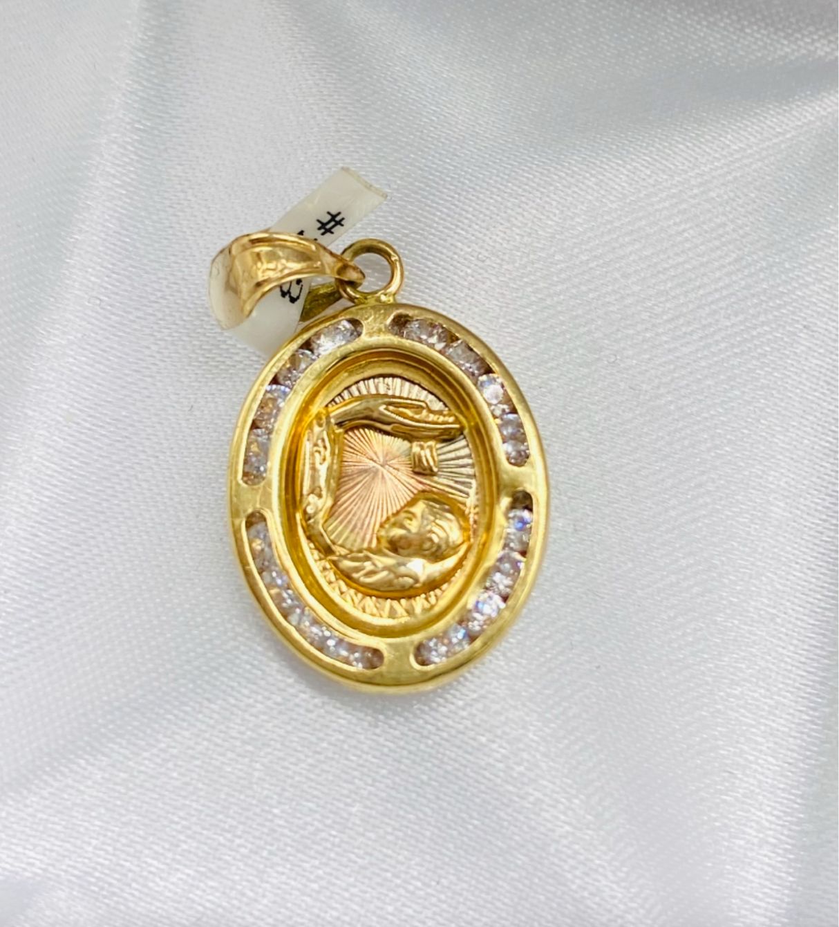 Gold Baptism Pendant - Dije De Oro De Bautismo